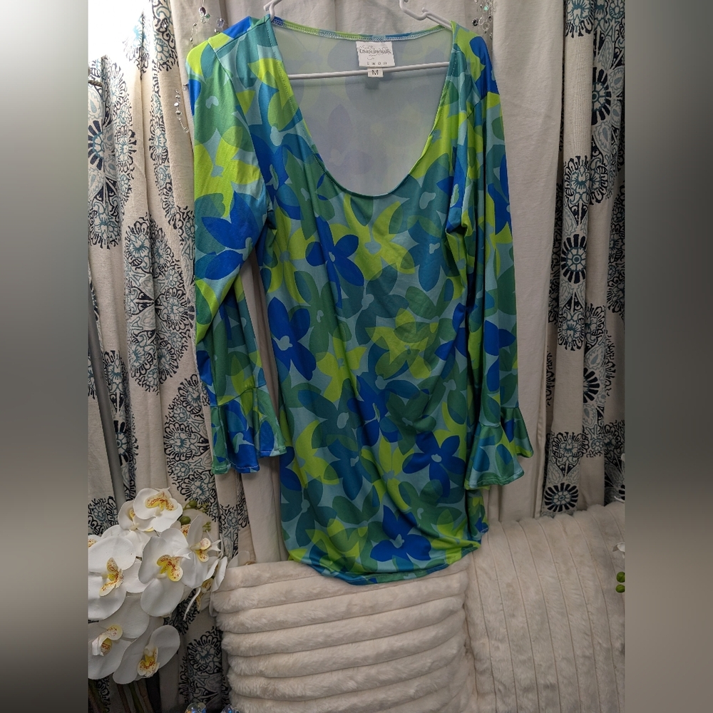 Vibrant Floral Long Sleeve Blouse